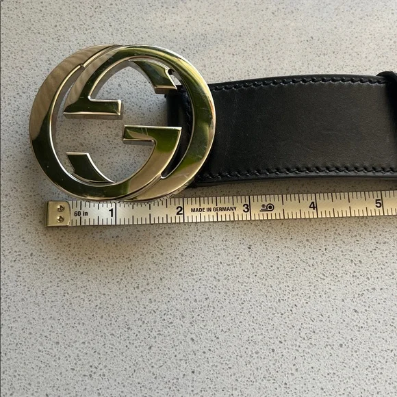 Gucci Black Leather / Silver Belt 🔥 - Picture 7 of 8